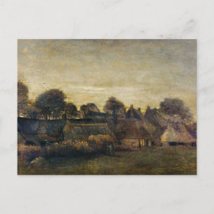 Vincent van Goghs by vid skymning målning Vykort