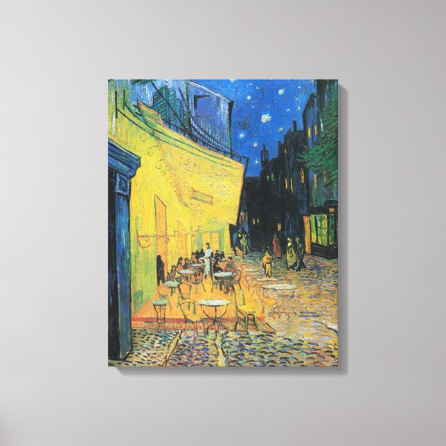 Vincent van Goghs Café Terrace på natten Canvastryck (Framsida)
