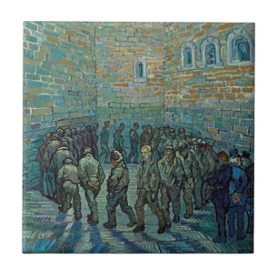 Vincent van Goghs fångar som utövar sitt yrke Kakelplatta