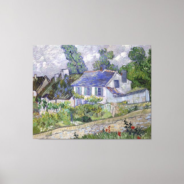Vincent van Goghs hus i Auvers Canvastryck (Framsida)