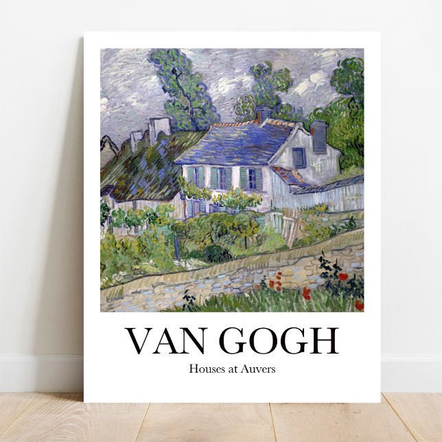 Vincent van Goghs hus i Auvers Poster (Own a Van Gogh: "Houses at Auvers." Vibrant colors, museum-quality)
