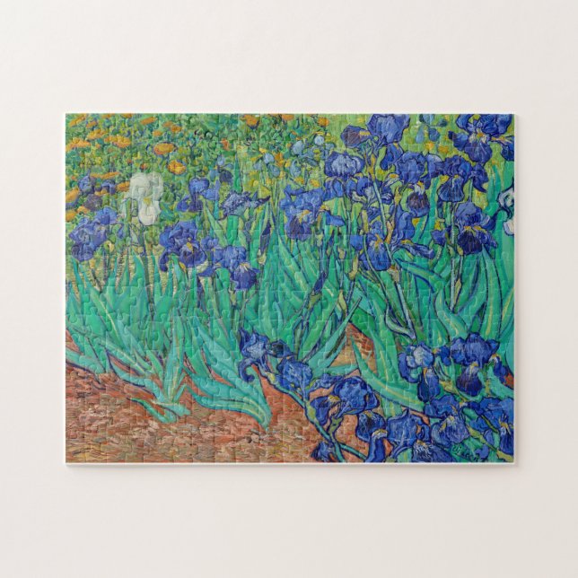 Vincent Van Gogh's Irises (1889) Pussel (Horisontell)