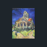 Vincent van Goghs kyrka vid Auvers Canvastryck<br><div class="desc">Vincent van Goghs kyrka vid Auvers Kanvastryck Vincent van Goghs kyrka i Auvers (1890)</div>