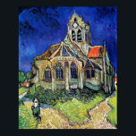 Vincent van Goghs kyrka vid Auvers Poster<br><div class="desc">"Kyrkan i Auvers" är en av de berömdar som Vincent van Gogh skapade 1890, bara några veckor före sin död. Det skildrar Notre-Dame de l'Assomption, en kyrka i byn Auvers-sur-Oise i den lilla Fransken, där van Gogh tillbringade de sista månaderna av sitt liv. Målningen kännetecknas av djärva, uttryckliga penseldrag och...</div>