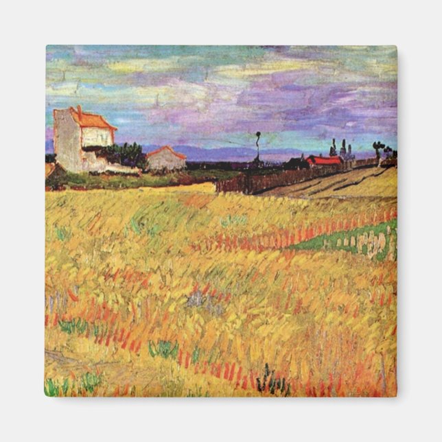 Vincent van Goghs målning, Spannmålsfält, Magnet (Framsidan)