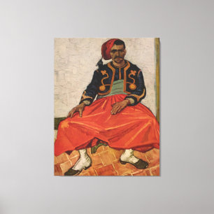 Vincent van Goghs målning "Zouave" (1888) Canvastryck