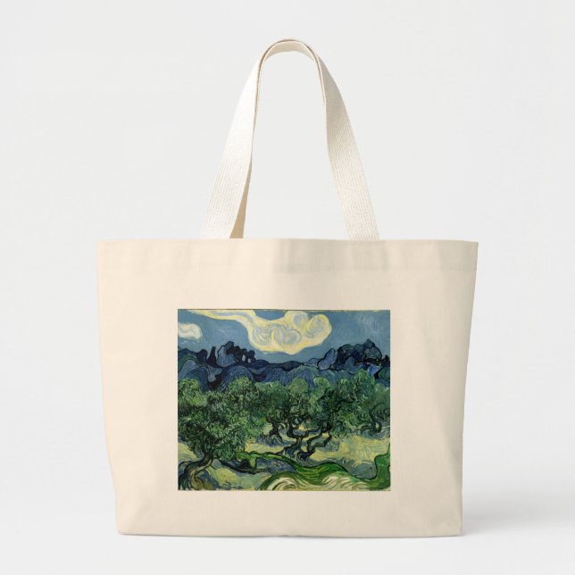 Vincent van Gogh's Olive Träd (1889) Jumbo Tygkasse (Framsidan)