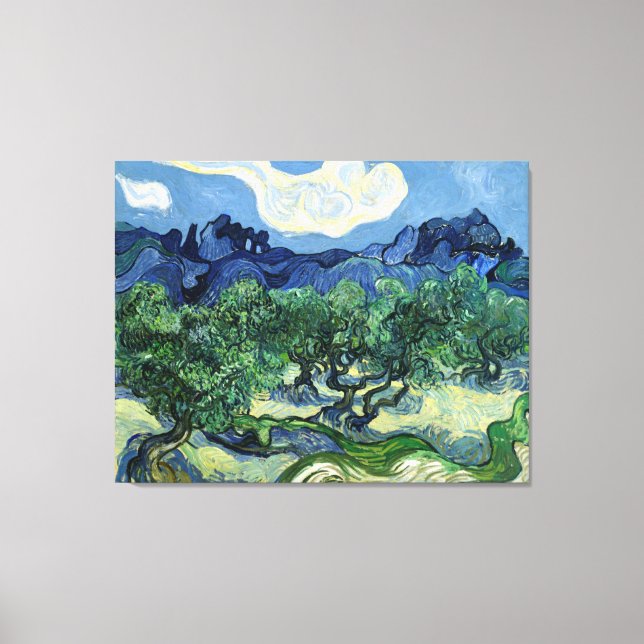 Vincent van Goghs Olive Träd Canvastryck (Framsida)
