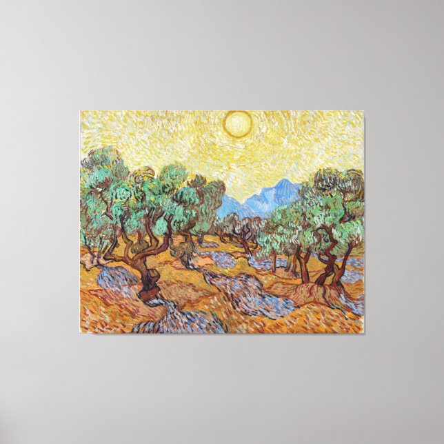 Vincent van Goghs Olive Träd Canvastryck (Framsida)