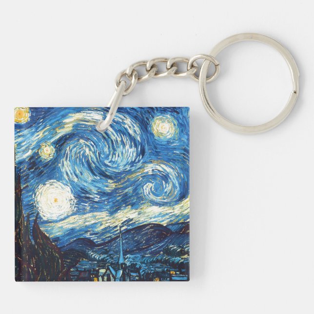Vincent van Gogh's painting, Starry Night, (Baksidan)