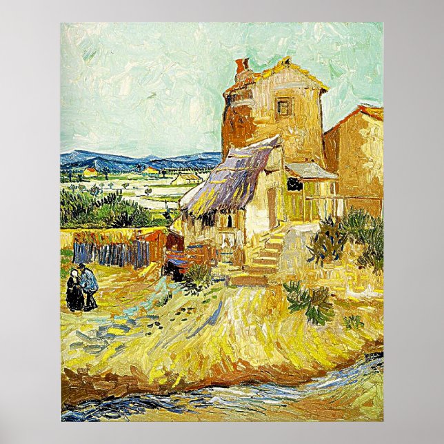 Vincent van Gogh's Painting "The Old Mill" (1888) Poster (Framsidan)