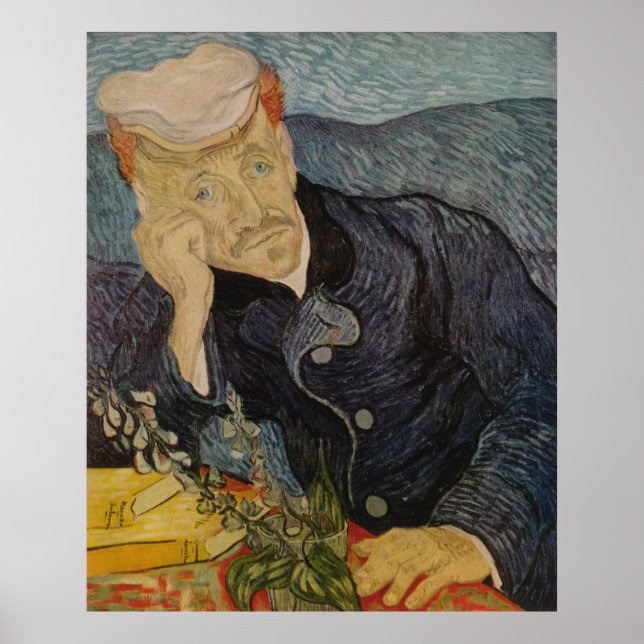 Vincent van Gogh's Porträtt av dr Gachet (1890) Poster (Framsidan)