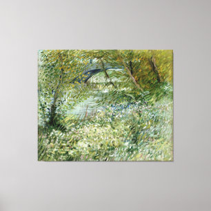 Vincent van Goghs River Bank i Springtime Canvastryck