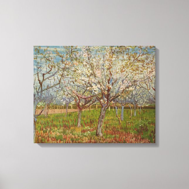 Vincent van Gogh's "Rosa Orchard" (1888) Canvastryck (Framsida)