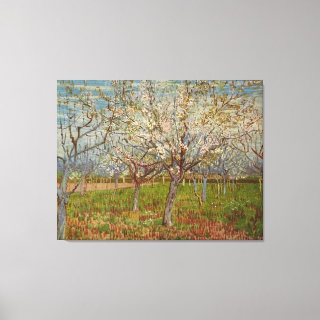 Vincent van Gogh's "Rosa Orchard" (1888) Canvastryck (Framsida)