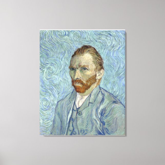 Vincent van Gogh's Self-porträtt Canvastryck (Framsida)