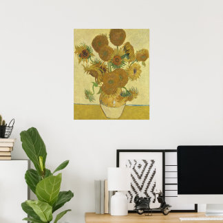 Vincent van Goghs Solrosor (1888) Poster