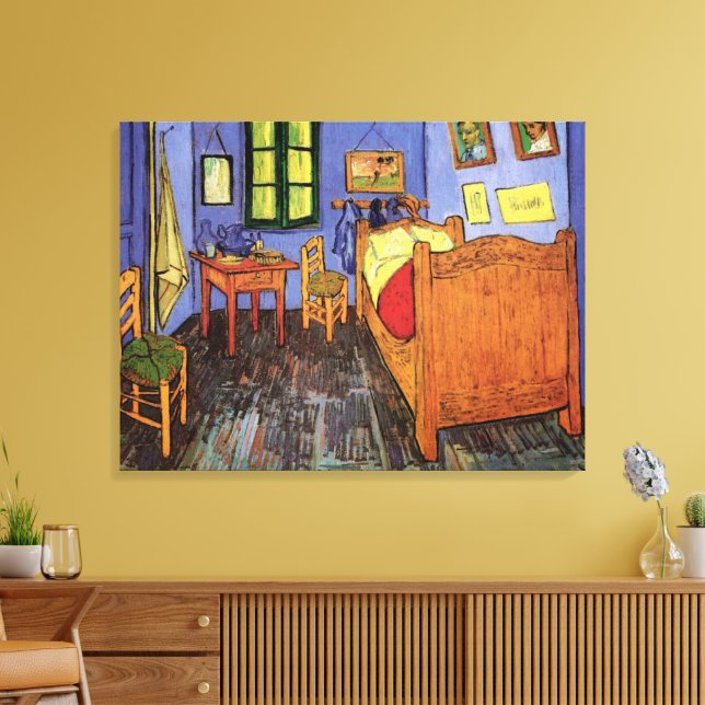 Vincent van Goghs sovrum i Arles Canvastryck (Insitu (Vardagsrum))