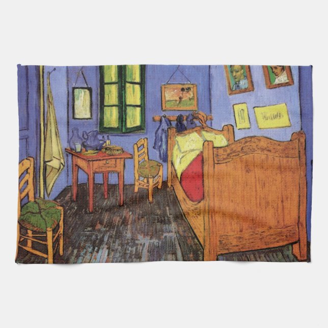 Vincent van Goghs sovrum i Arles Kökshandduk (Horisontell)