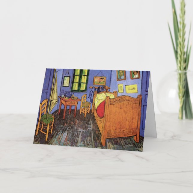 Vincent van Goghs sovrum i Arles Kort (Framsida)