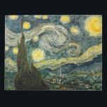 Vincent van Gogh's Starry Natt (1889) Anteckningsblock<br><div class="desc">En klassisk 1889 Post impressionist-målning, grafik som har blivit offentlig och som ger underbara gåvor och andra produkter. Alla konst, Vintage konst, klassiska mästerverk och andra mästerverk i antiken här på mästerverk har noggrant redigerats och placerats på produkter för att ge bästa möjliga resultat. Vi kanske inte har lika många...</div>