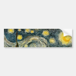 Vincent van Gogh's Starry Natt (1889) Bildekal