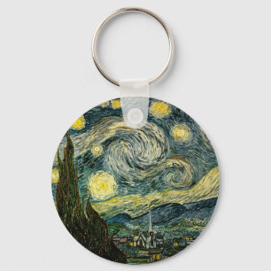 Vincent van Gogh's Starry Natt (1889) Nyckelring