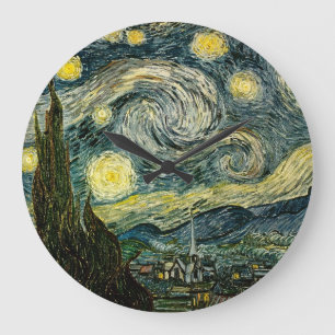 Vincent van Gogh's Starry Natt (1889) Stor Klocka