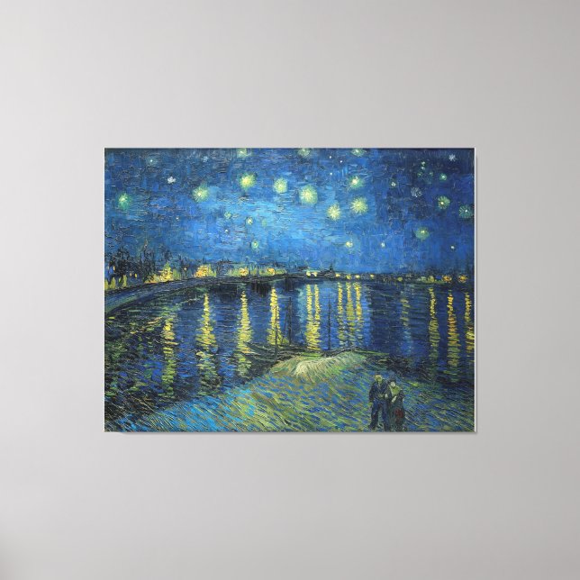 Vincent van Gogh's Starry Night Over the Rhone Canvastryck (Framsida)
