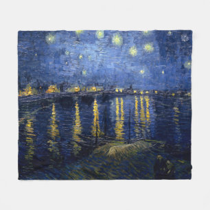 Vincent van Gogh's Starry Night Over the Rhone Fleecefilt