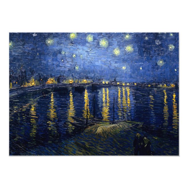 Vincent van Gogh's Starry Night Over the Rhone Fototryck (Framsidan)