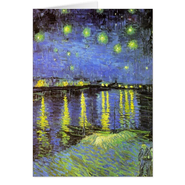 Vincent van Gogh's Starry Night Over the Rhone Hälsningskort (Framsidan)