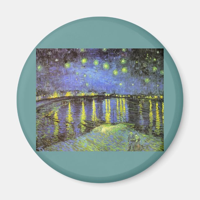 Vincent van Gogh's Starry Night Over the Rhone Magnet (Framsidan)