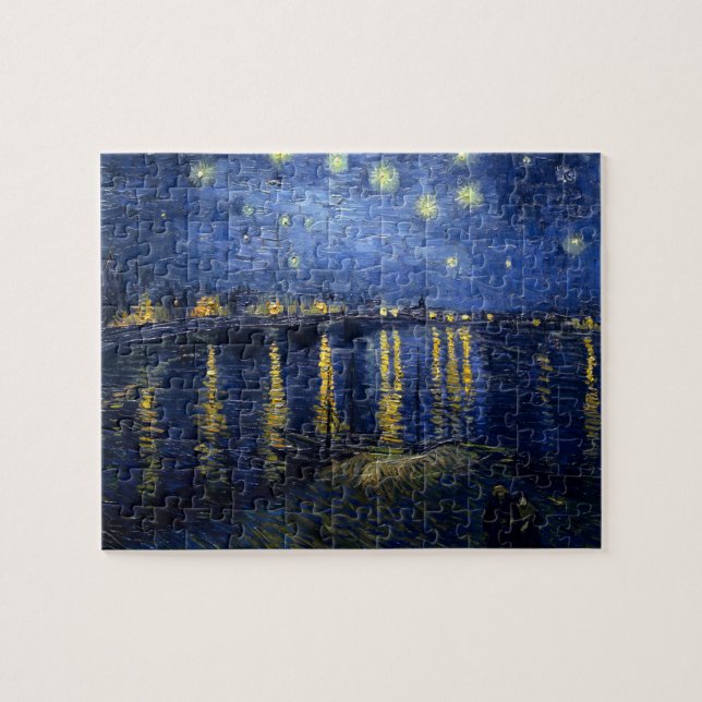 Vincent van Gogh's Starry Night Over the Rhone Pussel (Horisontell)