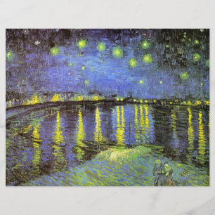 Vincent van Gogh's Starry Night Over the Rhone Reklamblad