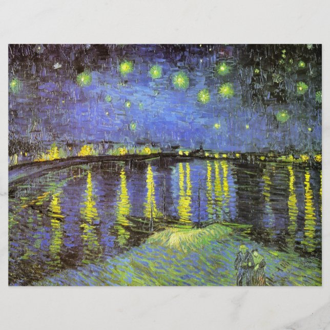 Vincent van Gogh's Starry Night Over the Rhone Reklamblad (Framsidan)