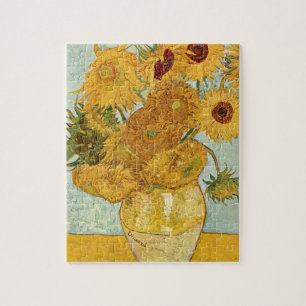 Vincent van Gogh's Stilleben mit 12 Sonnenblumen Pussel