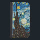 Vincent Van Goghs stjärnmörker Samsung S4 Plånboksfodral<br><div class="desc">Starry Night är en målning av den nederländske postimponerande konstnären Vincent van Gogh. I juni 1889 skildes synsättet utanför hans sanitariumfönster på Saint-Rémy-de-Provence (i södra Frankrike) nattetid, även om det målades ur minnet under dagen. Målningen är ett av Van Goghs mest välkända verk och utgör en avgörande vändning mot en...</div>