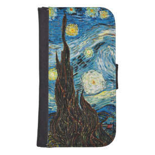 Vincent Van Goghs stjärnmörker Samsung S4 Plånboksfodral
