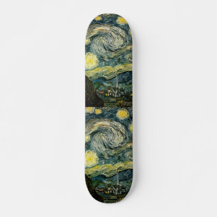 Vincent van Goghs Stjärnnatten (1889) Skateboard Bräda 21,5 Cm