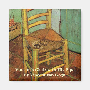 Vincent van Goghs stol med hans pipa av Vincent va Magnet