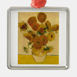 Vincent van Gogh's Sunblommor, 1878 Julgransprydnad Metall