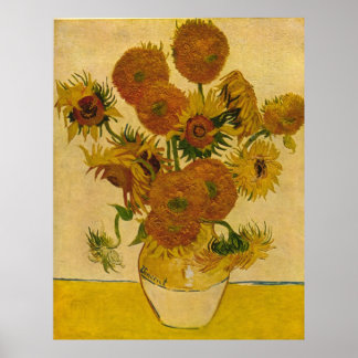 Vincent van Gogh's Sunblommor, 1878 Poster