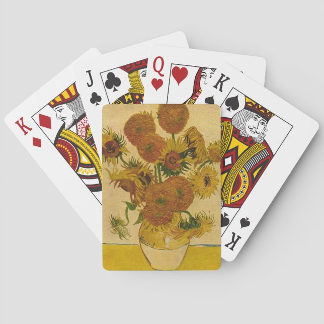 Vincent van Gogh's Sunblommor, 1878 Spel Kort (Baksidan)