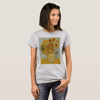 Vincent Van Goghs Sunblommor Art Print Vintage Lo T Shirt