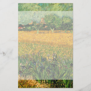 Vincent van Goghs syn på Arles med Irises Brevpapper