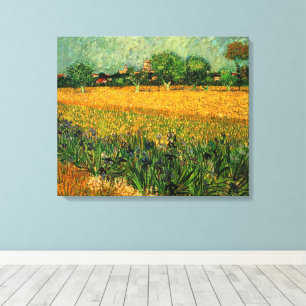 Vincent van Goghs syn på Arles med Irises Canvastryck