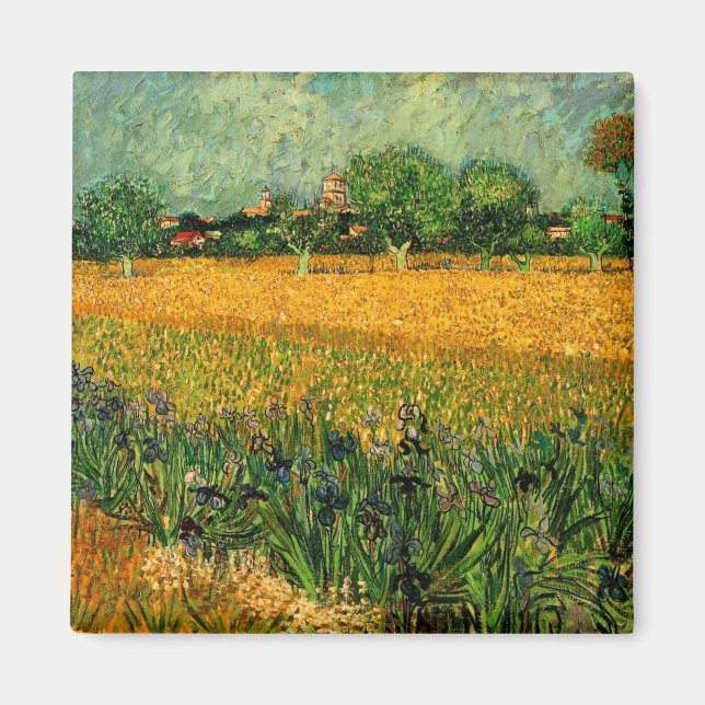Vincent van Goghs syn på Arles med Irises Magnet (Framsidan)