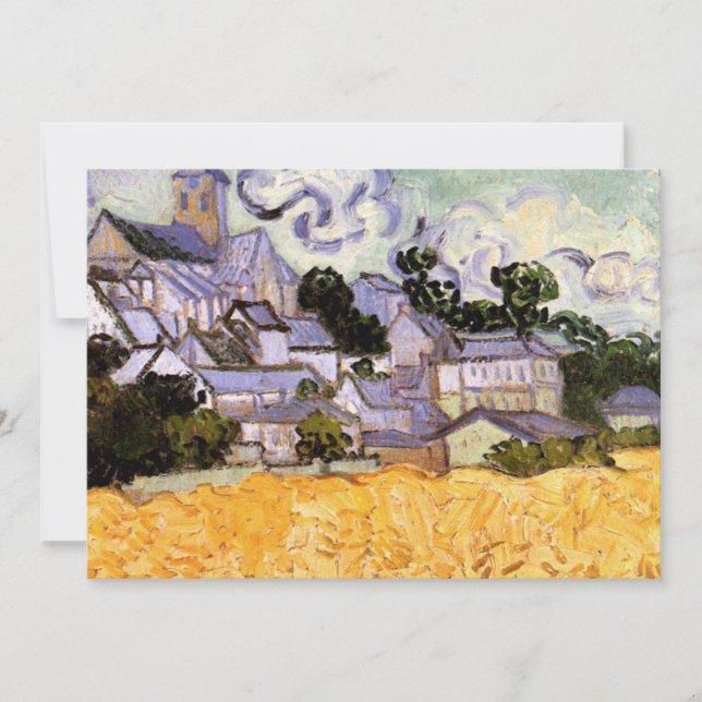 Vincent van Goghs syn på Auvers med kyrkan (Framsida)