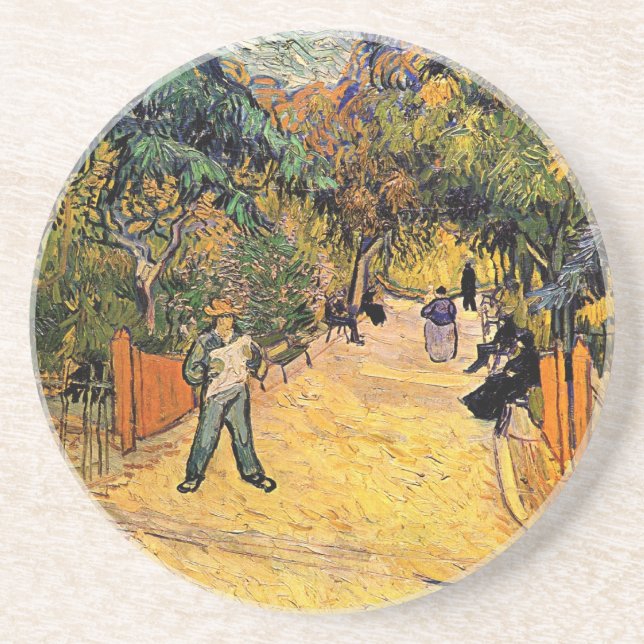Vincent van Goghs tillträde till den offentliga pa Underlägg (Framsidan)